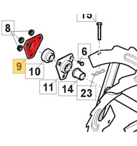 Lagersäte snöskruv ST5266P, ST6272P, 118820701/0