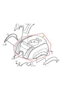 Motorkåpa Park Pro 16 4WD, 18 4WD, 20 4WD m.fl , 1134-5634-01