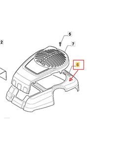 Motorkåpa ST45, 322055539/0