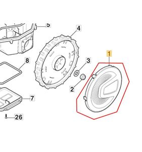 Navkapsel A1000, A1200, A1500, 322110844/0