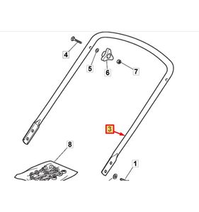 Nedre styre Collector 53 SB, 381007545/0