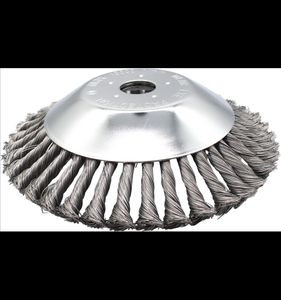 Ogräsborste 203x25,4mm till röjsåg, inkl. 20mm adapter