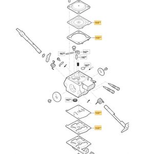 Packnings & membransats PR730C, SPR276C, 118804836/0