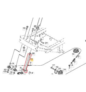 Rattstång Park 11, 12, 13HST, 16HST, 1134-2821-01