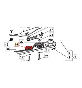 Remskiva Combi 50 SVEQ, Combi 55 SVEQ m.fl. 122601915/0