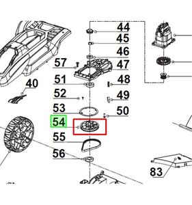 Remskiva RLM13E33S, RLM3313, 5131037040