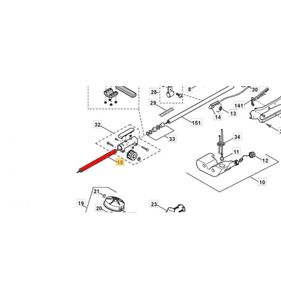 Rör nedre inkl. drivaxel till grästrimmer 6980326