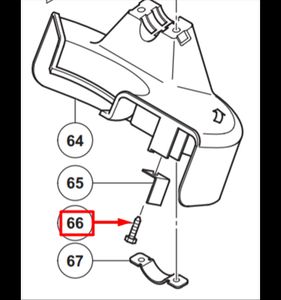 Skruv till grässkydd CG36DL, 6684753