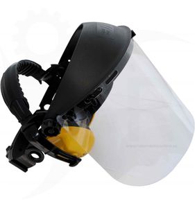 Skyddsvisir med hörselkåpor