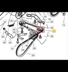 Spännrulle Stiga Snow Rex 1812-2027-01, Partner SB210, 762257MA