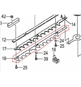 Svärd till häcksax, Hitachi CH78EC(SC)  6687082