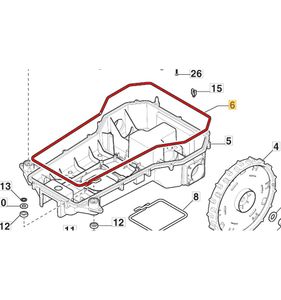 Tätningslist chassi Stig 300, Stig-A1500, G1200, 122280001/0