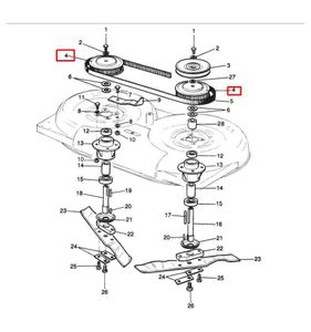 Tandad remskiva Klippo Rider Klippaggregat 85, 5029602-01