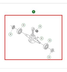 Vevaxel Kpl, 570BTS, 580BTS, 5783851-01
