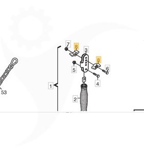 Vingmutter lyftfjäder 1134-4481-01